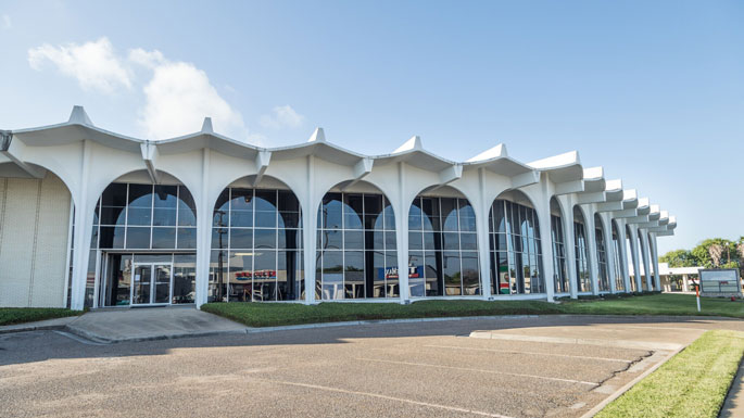Exterior view of the Coastal Bend Health Education Center building in Corpus Christi