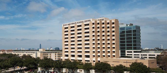 Exterior view of the Institute for Biosciences and Technology building on the Houston campus