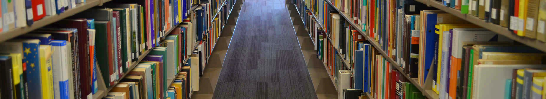 Image of library shelves of books