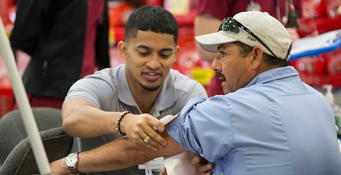 Health outreach event at HEB